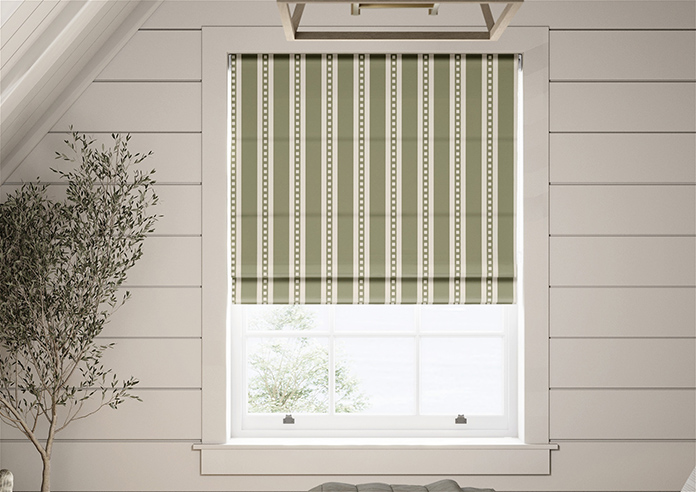 The British Stripe Co. Edgar, Derwent No.1 - Twist&Fit Roman Blind - Image 3